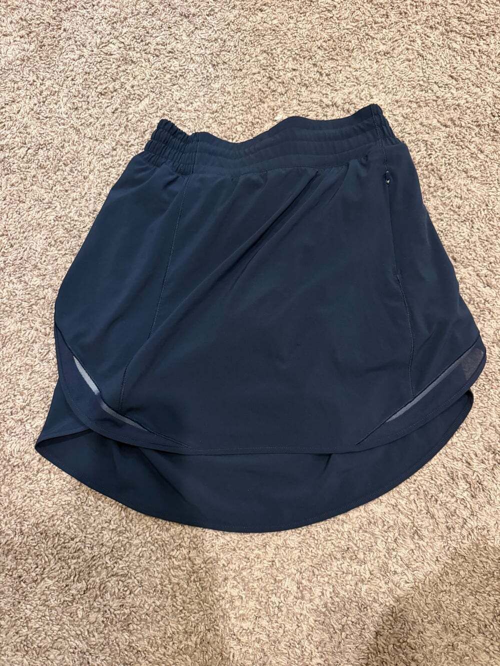 Lululemon Hotty Hot High Rise Skort LONG 4 Navy